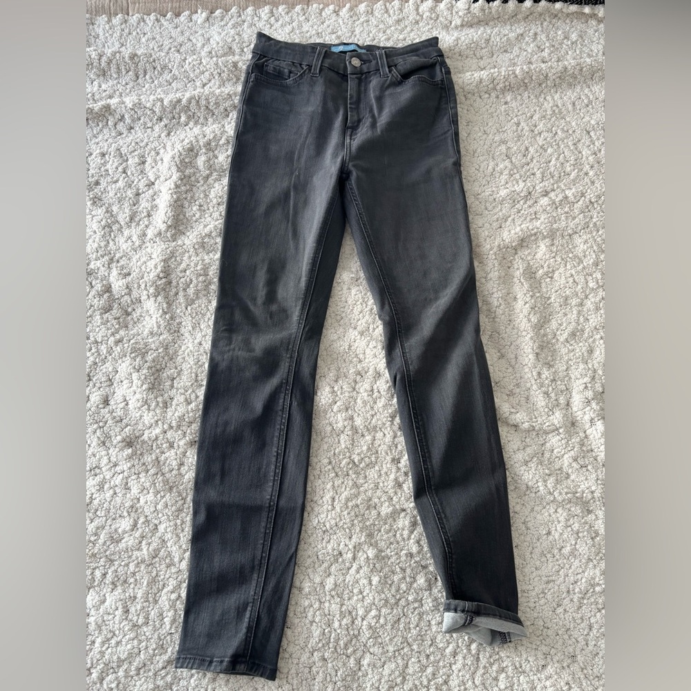 7 For All Mankind Dark Gray Skinny Jeans